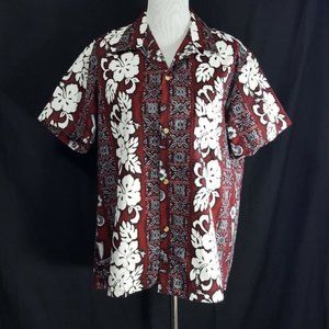 RAINBOW Outrigger Ukulele Vtg Aloha Hawaiian Shirt